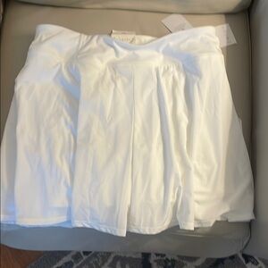 ZELOS White Pleated Skater Skirt‎ for Brides